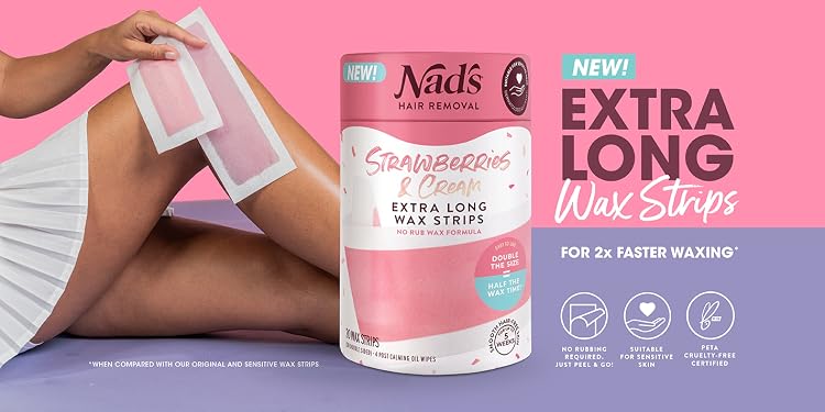 Nad’s Hair Removal – Easy At-Home Hair Removal and Body Care for Smooth, Soft-Looking Skin